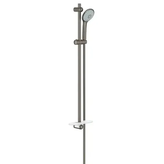 Grohe Euphoria - dušikomplekt Massaaž 110, varras ja voolik, 3 joatoru, harjatud tahke grafiit 27226AL1