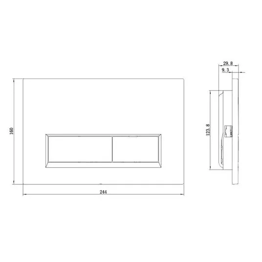 Kludi Unifix - WC nuleidimo plokštelė, šlifuoto bronzos spalvos 32PP01N1
