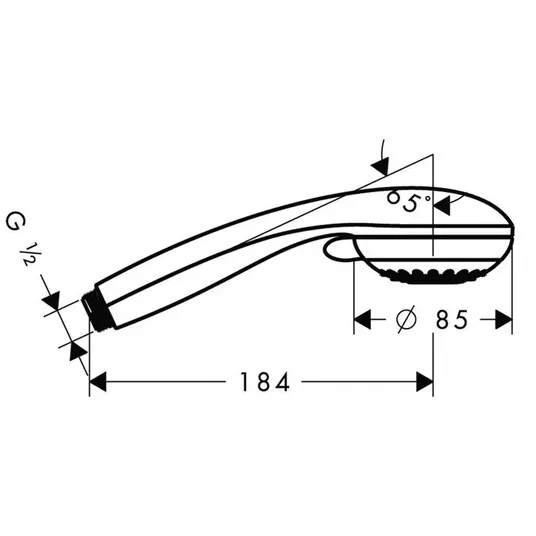 Hansgrohe Crometta 85 - Variojet dušikomplekt, 2juga, kroomitud 28562000