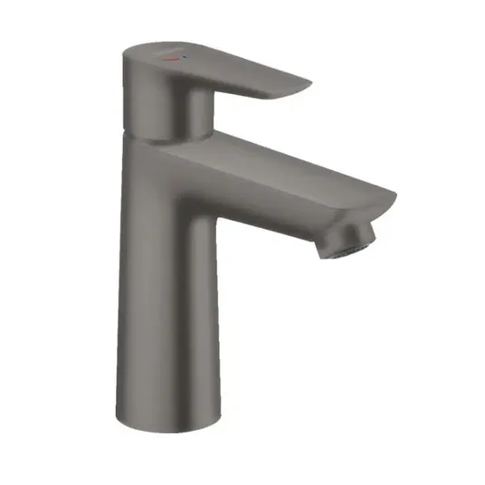 Hansgrohe Talis E – praustuvo maišytuvas su išleidimo komplektu, CoolStart, juodas chromas, šlifuotas 71713340