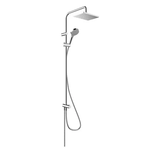 Hansgrohe Vernis Shape – dušo rinkinys Showerpipe 230 Reno, EcoSmart, chromuotas 26289000
