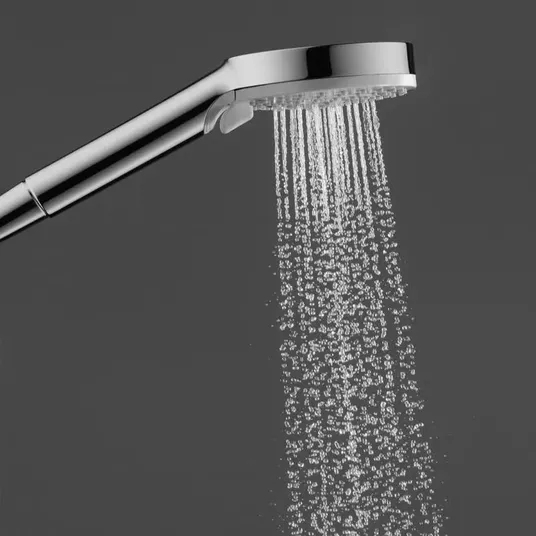 Hansgrohe Vernis Shape – dušo rinkinys Showerpipe 230 Reno, EcoSmart, chromuotas 26289000