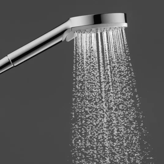 Hansgrohe Vernis Shape – dušo rinkinys Showerpipe 230 Reno, EcoSmart, chromuotas 26289000