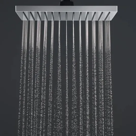 Hansgrohe Vernis Shape – dušo rinkinys Showerpipe 230 Reno, EcoSmart, chromuotas 26289000