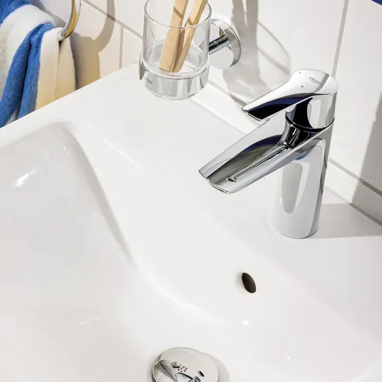 Grohe QuickFix Start - kraanikaussi kraanikaussi Push-Open äravoolukomplektiga, CoolStart, kroom 23746002