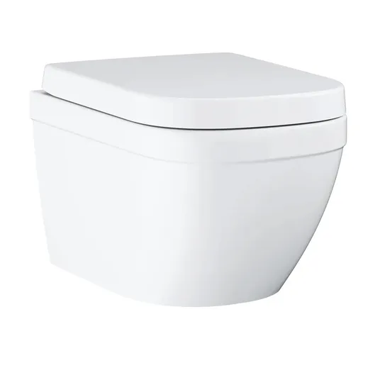 Grohe Euro Ceramic pakabinamas unitazas su SoftClose dangčiu, be rėmelio, Alpine White 39554000