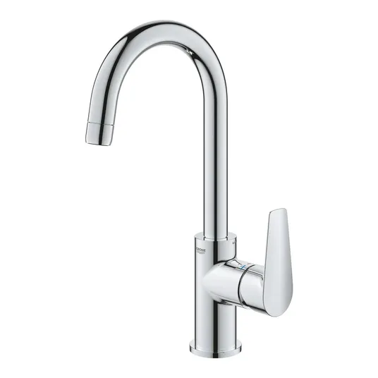 Grohe Start Edge - valamusegisti pöörleva valamuotsiku ja äravooluklapiga, kroomitud 24201001