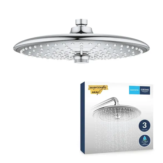 Grohe Vitalio Joy – dušo galvutė, skersmuo 26 cm, 3 srovių tipai, chromas 26462000