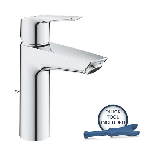 Grohe QuickFix Start – praustuvo maišytuvas su išleidimo komplektu, CoolStart, chromas 23552002