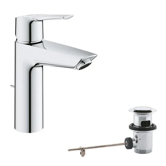 Grohe QuickFix Start – praustuvo maišytuvas su išleidimo komplektu, CoolStart, chromas 23552002