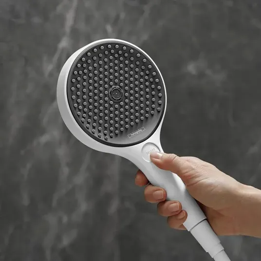 Hansgrohe Rainfinity – dušo galvutė 130, 3jet, EcoSmart, balta matinė 26865700