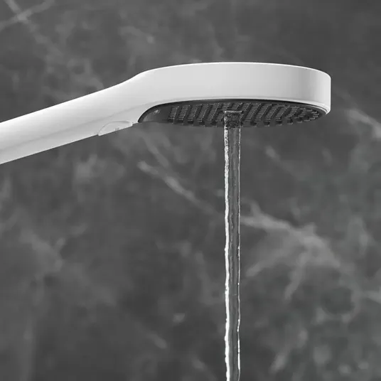 Hansgrohe Rainfinity – dušo galvutė 130, 3jet, EcoSmart, balta matinė 26865700