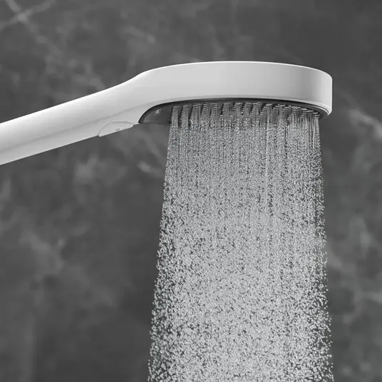 Hansgrohe Rainfinity – dušo galvutė 130, 3jet, EcoSmart, balta matinė 26865700