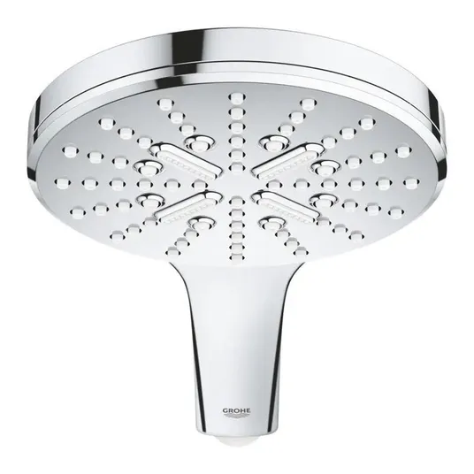Grohe Rainshower SmartActive – sieninis laikiklis 130 9,5 l/min, 3 srovių tipai, laikiklis ir žarna, chromas 26581000