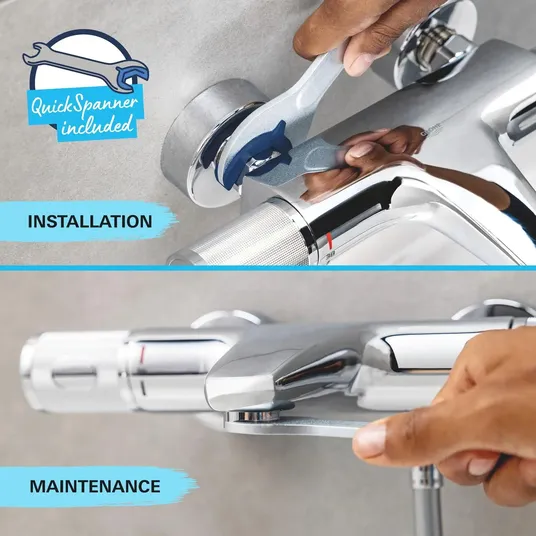 Grohe QuickFix Start – dušo sienos maišytuvas, chromuotas 24208002