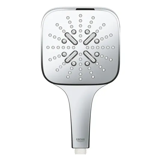 Grohe Rainshower SmartActive Cube – dušo stovo rinkinys 130, 3 srovių tipai, 60 cm stovas ir žarna, chromas 26583000