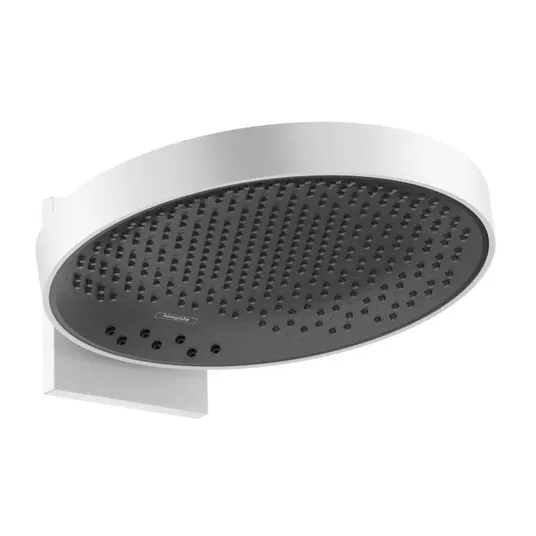 Hansgrohe Rainfinity – galvos dušas 360 su sieniniu jungtimi, 3jet, balta matinė 26234700