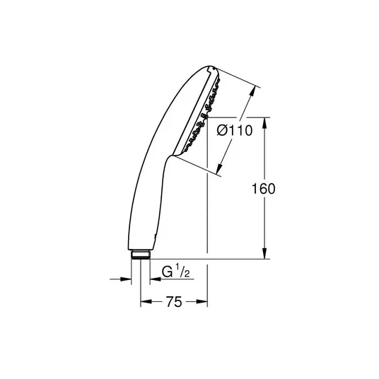 Grohe Vitalio Start - käsidušš, kroom 27940001