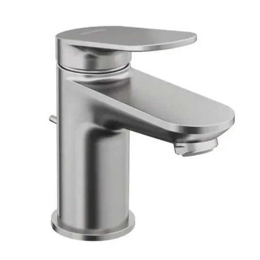 Duravit Wave – praustuvo maišytuvas su išleidimo komplektu, šlifuotas nerūdijantis plienas WA1010001070