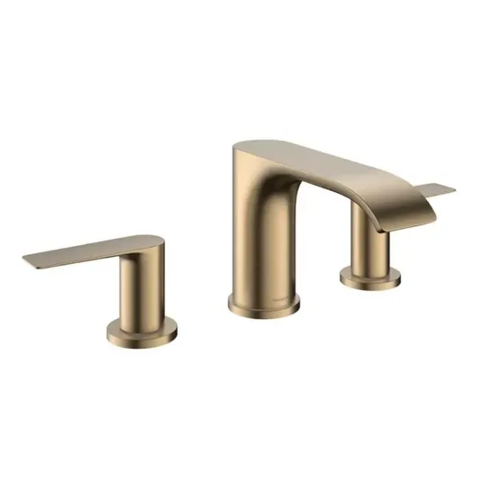 Hansgrohe Vivenis – praustuvo maišytuvas su išleidimo komplektu, 3 skylių montavimas, EcoSmart, šlifuotas bronzos spalvos 75033140