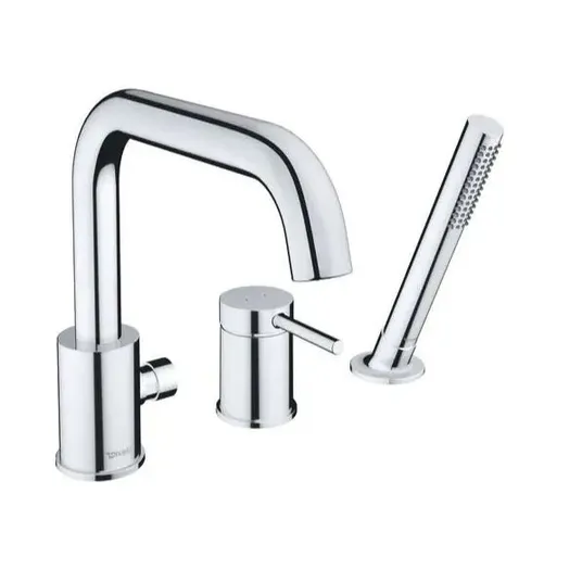 Duravit Circle – vonios krašto maišytuvas, 3 skylių montavimas, chromuotas CE5260000010