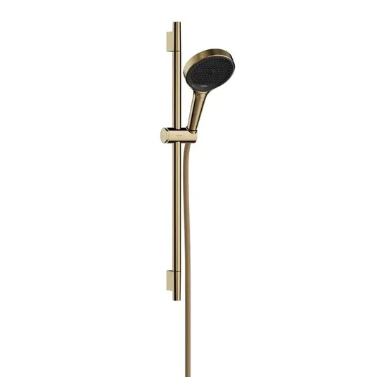 Hansgrohe Rainfinity - dušikomplekt: käsidušš, varras ja voolik, 3 joatorušitüüpi, EcoSmart, kuldne 28746990