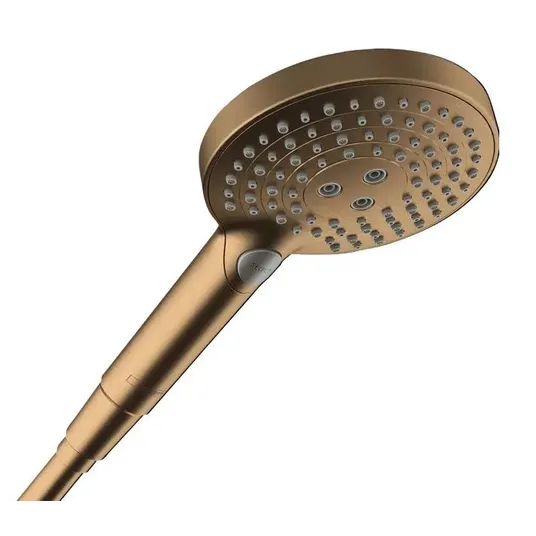 Hansgrohe Raindance Select S – rankinis dušas, 3 srovių tipai, EcoSmart+, šlifuotas bronzos spalvos 26516140