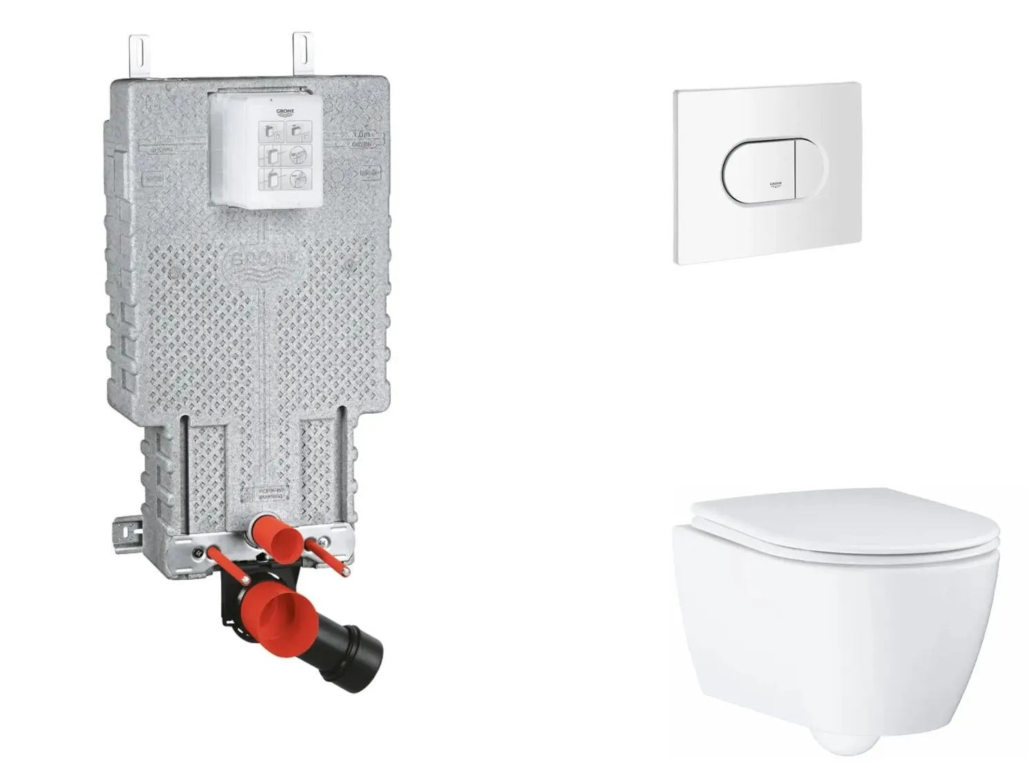 Grohe Uniset - Sienas tualetes elementu
