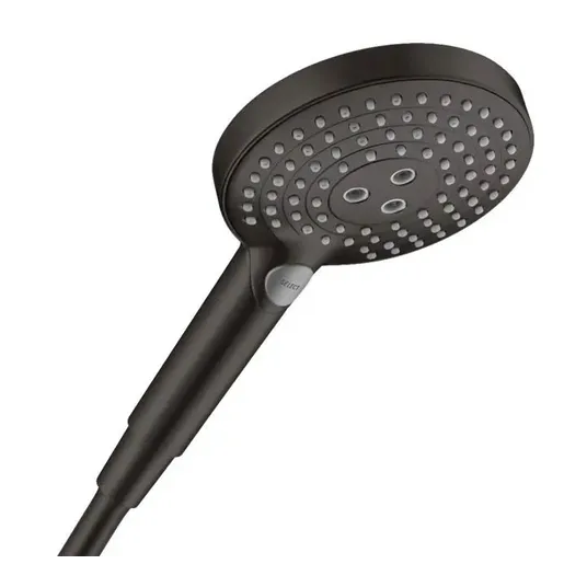 Hansgrohe Raindance Select S – rankinis dušas, 3 srovių tipai, EcoSmart+, matinis juodas 26516670