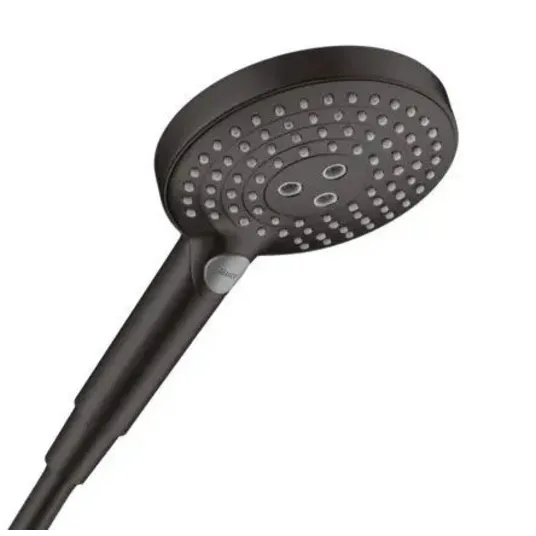 Hansgrohe Raindance Select S – rankinis dušas 120, 3 srovių tipai, EcoSmart, juodas matinis 26531670