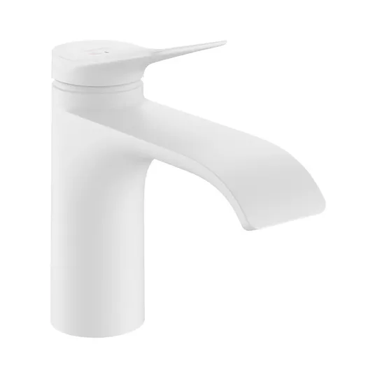 Hansgrohe Vivenis - valamusegisti tühjendusklapiga, EcoSmart, CoolStart, matt valge 75014700