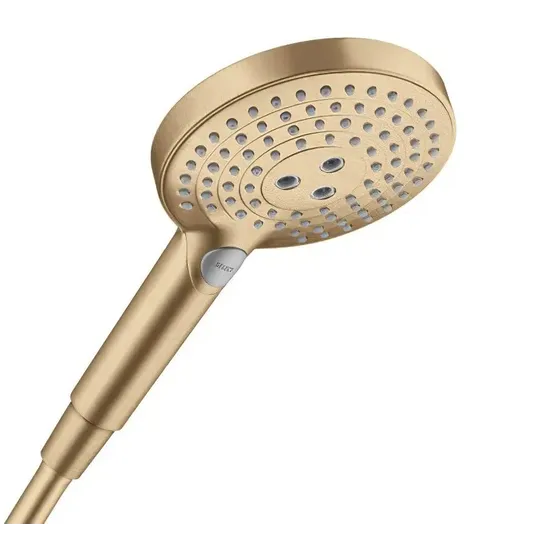 Hansgrohe Raindance Select S – dušo galvutė 120, 3 srovelės, EcoSmart, šlifuotas bronzos 26531140