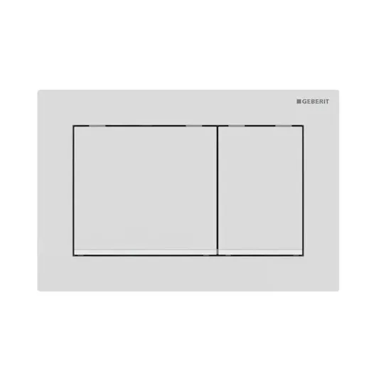 Geberit Omega20 - nuleidimo plokštelė, balta matinė 115.080.01.1
