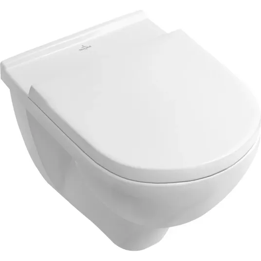 Villeroy & Boch O.novo - Pakabinamas unitazo komplektas su dangčiu, 360x560 mm, Combi Pack, CeramicPlus 5660H1R1