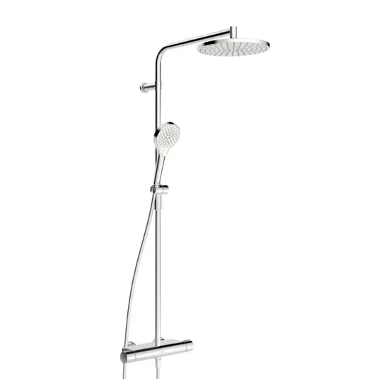 Hansa Viva – dušo rinkinys su termostatu, skersmuo 25 cm, 3 srovių tipai, chromas 65159201