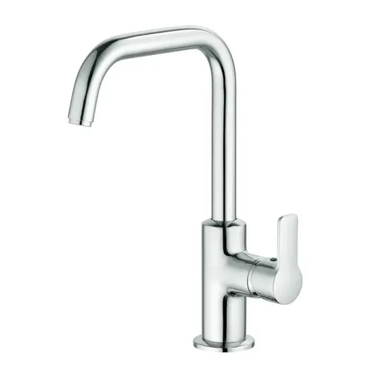 Kludi Pure&Easy – praustuvo maišytuvas su pasukamu išliejimo vamzdžiu, chromas 370240565
