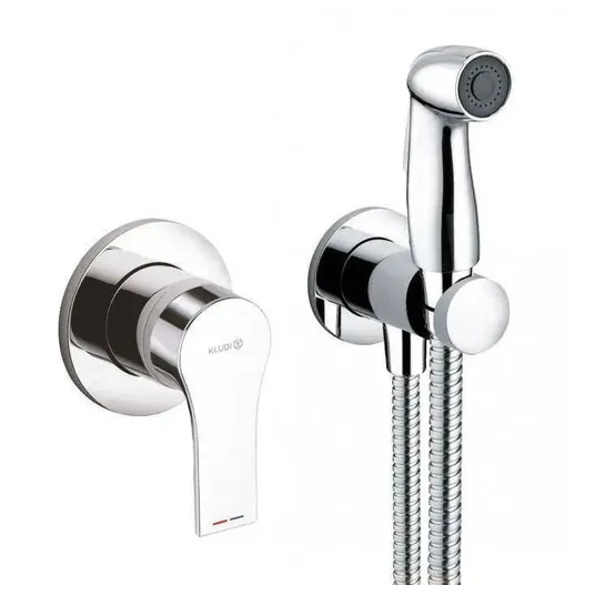 Kludi Zenta SL – įmontuojamas santechnikos rinkinys, su bidė dušu, chromas 489990565