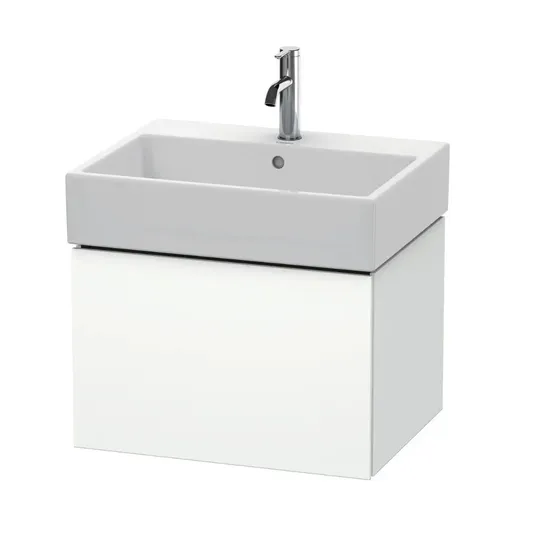 Duravit L-Cube - Spintelė praustuvui 39×58×46 cm, 1 stalčius, matinė balta LC617501818