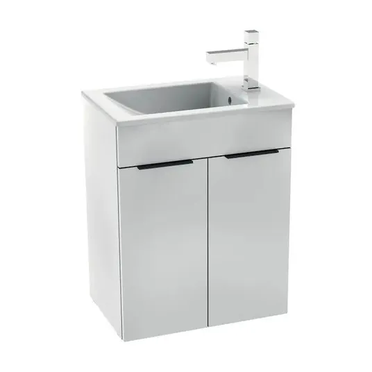 Jika Cube - Praustuvas su spintele, 49x33x61 cm, baltas H4536411763001