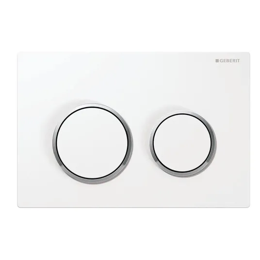 Geberit Kappa21 - WC nuleidimo plokštelė, balta/chromuota blizgi 115.240.KJ.1
