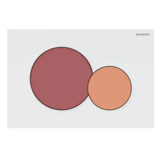 Geberit Sigma01 - Nuleidimo plokštelė, karmino raudonumo / oranžinės / baltos spalvos 115.770.FY.5