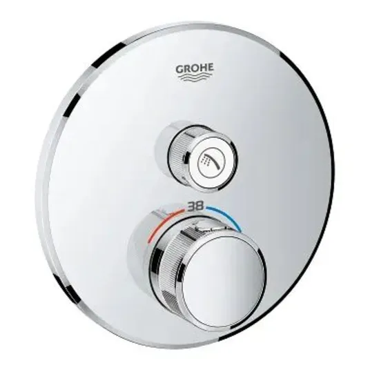 Grohe Grohtherm SmartControl – termostatinis dušo maišytuvas – įmontuojamas su 1 uždarymo vožtuvu, chromuotas 29118000