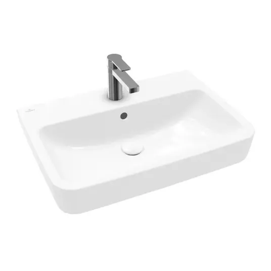 Villeroy & Boch O.novo valamu 65x46 cm, ülevooluava, segistiava, Alpine White 4A416501
