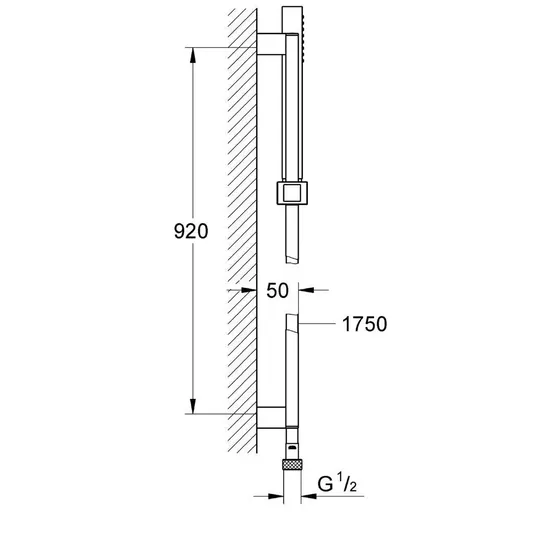 Grohe Euphoria Cube – dušo komplektas, chromuotas 27700000