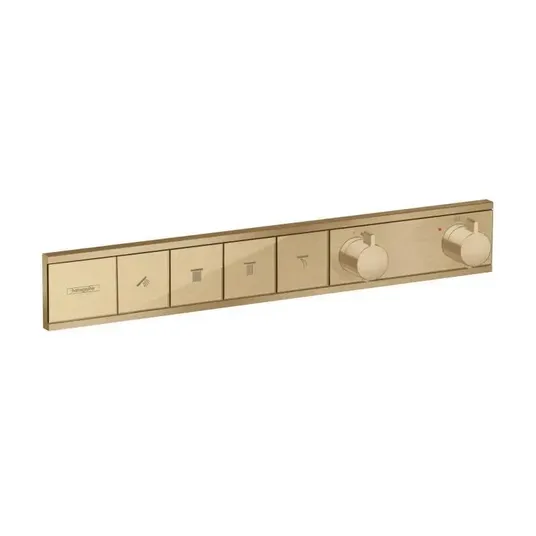 Hansgrohe RainSelect – į sieną įmontuojamas maišytuvas 4 vartotojams, šlifuotas bronzos spalvos 15382140