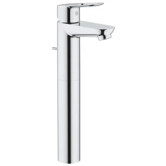 Grohe BauLoop - Kraan püstise valamu jaoks, äravooluklapiga, kroomitud 32856000