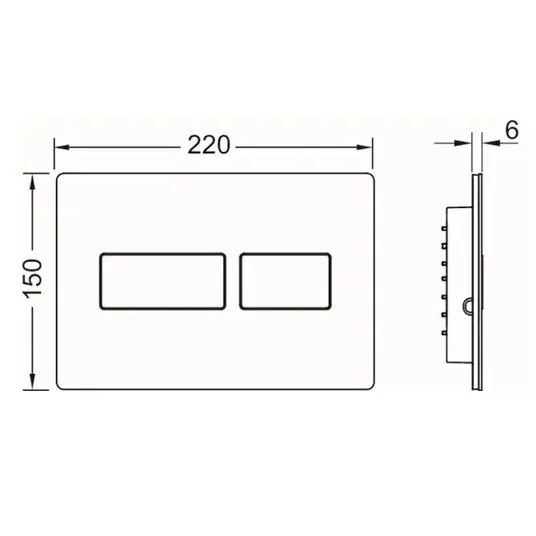 Tece TECEsolid - WC nuleidimo plokštelė, blizgi balta 9240432