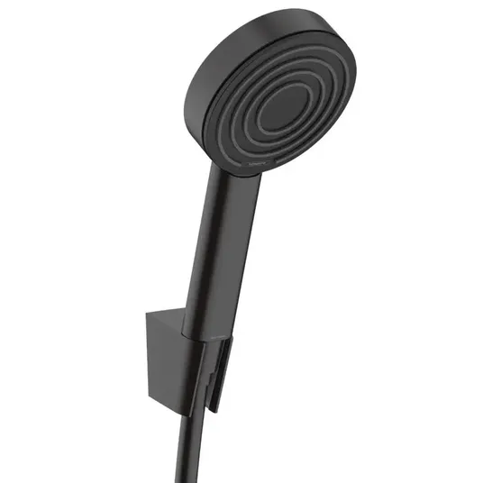 Hansgrohe Pulsify S – rankinis dušas, laikiklis ir žarnos rinkinys, EcoSmart+, matinis juodas 24307670
