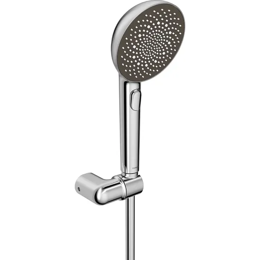 Hansa Aurelia – rankinis dušas, laikiklis ir žarna, 3 srovių tipai, chromas 47170120