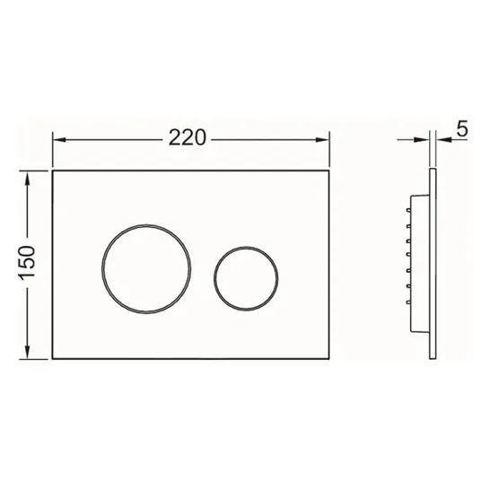 Tece TECEloop - WC nuleidimo plokštelė, matinės baltos spalvos 9240926
